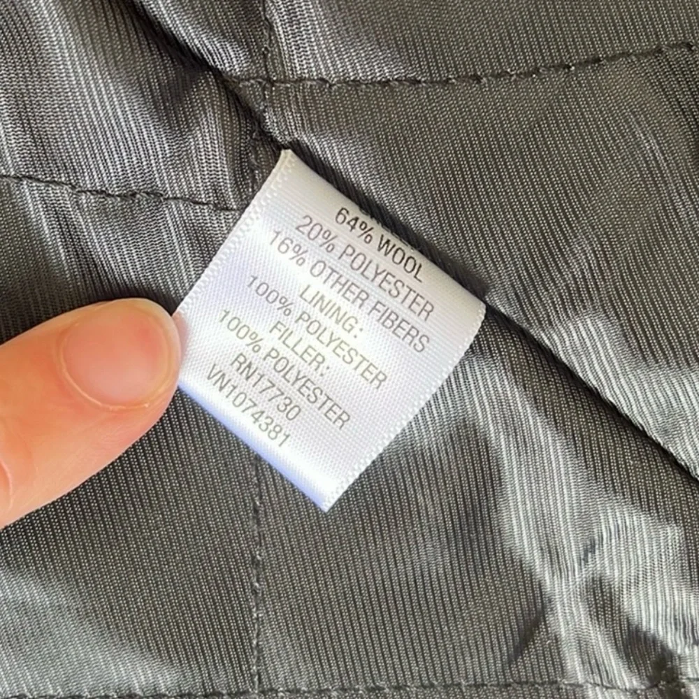 Merona Black Pea Coat. Men’s L - Picture 7 of 11